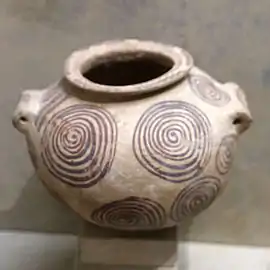 Vase à motifs géométriques. Terre cuite, Nagada II