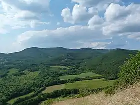 Le Veľký Milič / Nagy-Milic vu depuis le château de Füzér