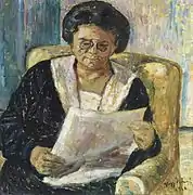 Újságolvasó (« Liseuse de journal », 1920)
