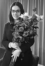 La chanteuse grecque Nana Mouskouri.