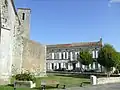 La place de l'Église à Nancras.