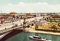 Pont Naniwa et île de Nakano-shima, vers 1920.