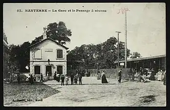 La Gare de Nanterre-Ville vers 1900.