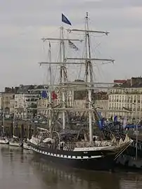 Le Belem à son port d'attache à Nantes.