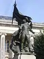 Statue de Villebois-Mareuil, place de la Bourse à Nantes, due à Raoul Verlet.