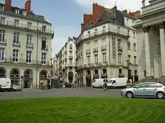 Place Graslin, le théâtre et le café le Molière