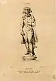 Etude pour la statue de Napoléon Ier en redingote, place Vendôme, par Charles Emile Seurre (1833)