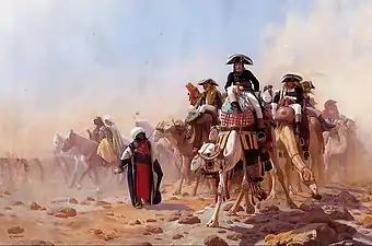 Napoléon et ses généraux en Égypte par Jean-Léon Gérôme, 1867, musée de l'Ermitage.