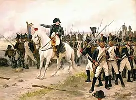 Tableau représentant la bataille de Friedland le 14 juin 1807 peint par Edouard Bernard Debat-Ponsan