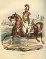 Carabinier à cheval (1810-1815), par Hippoyte Bellangé, 1843.