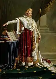 Girodet-Trioson, portrait de Napoléon en costume impérial