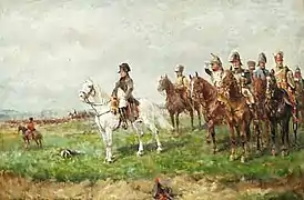 Napoléon Ier à la bataille d'Iéna.