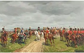 Napoléon à la bataille de Wagram.