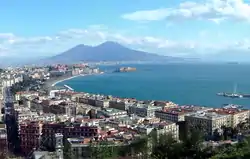 Le panorama classique de Naples, vu de la via Posillipo