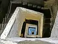L'escalier vu d'en haut