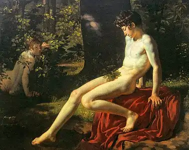 Narcisse se mirant dans l'eau (1801), Châteauroux, musée-hôtel Bertrand.