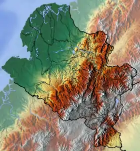 Voir sur la carte topographique du Nariño (administrative)