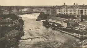 L'île (à droite), en 1886