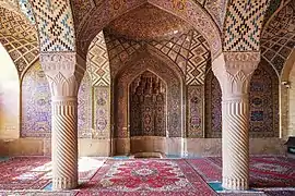 Intérieur de la mosquée.