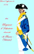 Régiment de Nassau de 1776 à 1779, variante