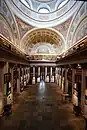 Salle de la coupole du bâtiment principal de la Bibliothèque nationale de Finlande (C.L. Engel - 1845).