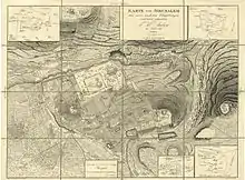 Carte détaillée de Jérusalem datant du dix-neuvième siècle