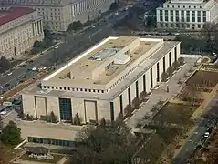 Vue aérienne du musée.