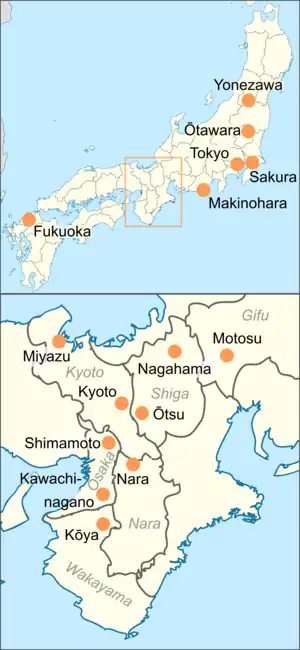 Most of the National Treasures are found in the Kansai area and north-east Honshū.