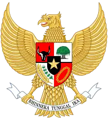 Garuda en tant qu'emblème national de l'Indonésie.