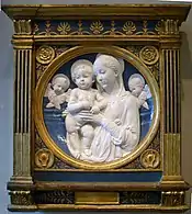 Bas-relief en terracotta invetriata d'Andrea della Robbia.