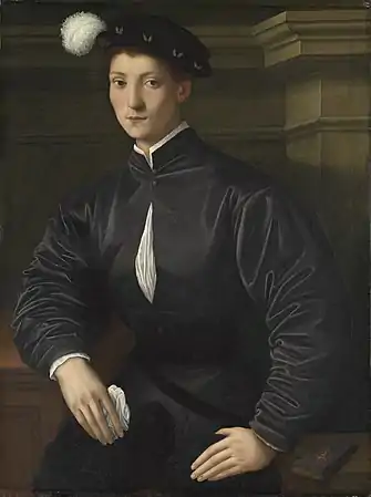 Portrait d'Ugolino Martelli, huile sur panneau, 91,4 × 68 cm, National Gallery of Art.