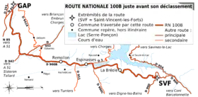 Carte de la route.