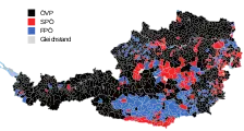 Parti arrivé en tête par communes (Gleichstand = égalité).