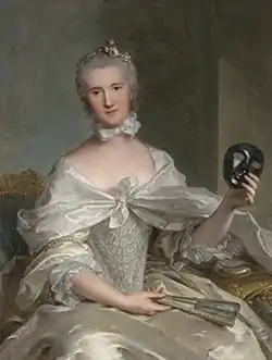 Jean-Marc Nattier : Portrait de la comtesse de Sérent, 1754.