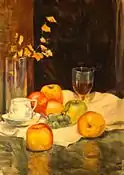 Nature morte avec des pommes, 1957.