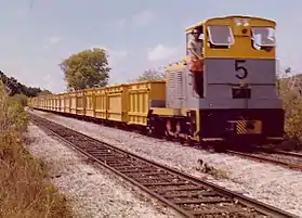 Train qui acheminait le phosphate depuis le plateau vers la côte.