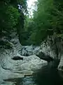 Gorge de Navalichtchina, sur le cours moyen de la rivière Khosta.