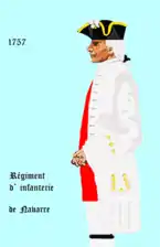 régiment de Navarre de 1757 à 1762