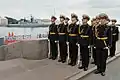 XXIe siècle, Russie. Gardes d'honneurs de la Flotte maritime militaire de Russie. Photo juillet 2017.