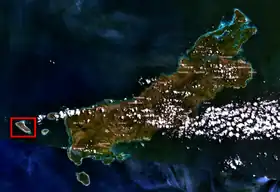 Vue satellite de Ndao et Rote