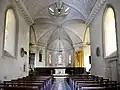 La nef de l’église Saint-Jean-Baptiste.