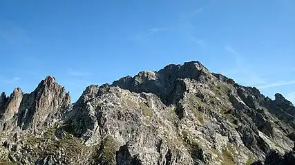 Vue du mont Neiglier depuis l'arête sud.