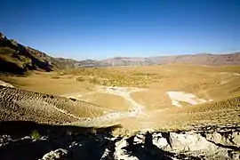 Caldeira vue de son bord sud-est.