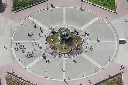 La fontaine de Neptune de Berlin (Allemagne).