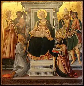 La Vierge et l'enfant avec six saints, Neri di Bicci