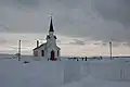 L'église de Nesseby en hiver