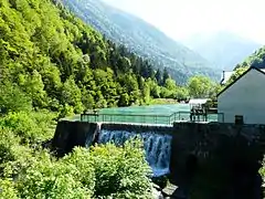 Retenue sur la Neste d'Aure à Éget-Cité, Aragnouet.