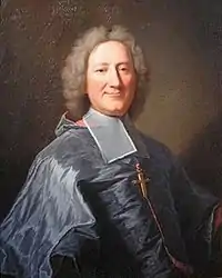 François-Joseph-Henri de Nettantcourt, évêque de Montauban, portant une "perruque d'abbé", par Hyacinthe Rigaud.