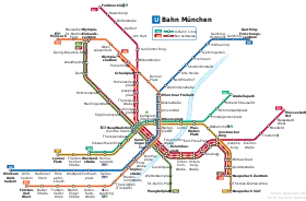 Carte topologique du métro de Munich