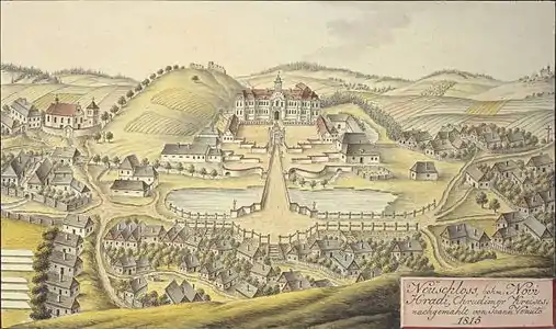 Château de Nove Hrady en 1815, par Joann Venuto.